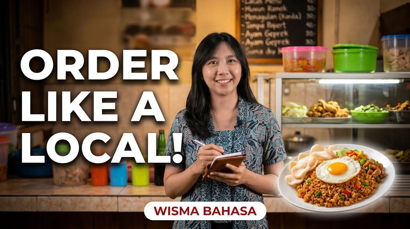 Learn Indonesian with Wisma Bahasa - How to Order Food in Indonesian #9